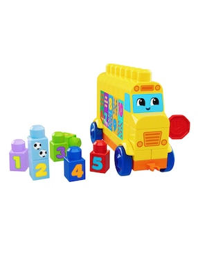 Set construcción Mega Bloks Autobús Arma y Cuenta JKG34 Fisher Price