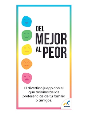 Juego de cartas del mejor al peor Novelty Juegos de Mesa