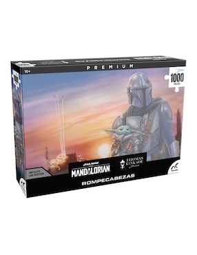 Rompecabezas Star Wars Premium Mandalorian Thomas Kinkade Novelty 1000 piezas