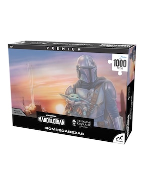 Rompecabezas Star Wars Premium Mandalorian Thomas Kinkade Novelty 1000 piezas