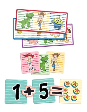 Juego de mesa preescolar educando: suma, memoriza y ordena Toy Story Novelty Preescolar
