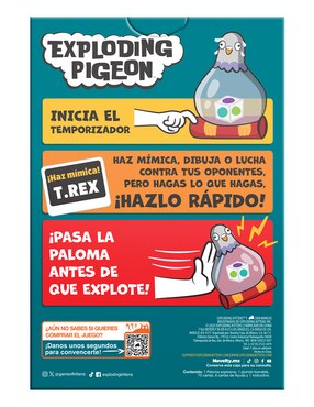Juego de cartas Exploding Pigeon Novelty