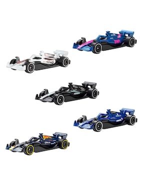 Set de vehículos Paquete de 5 Autos Fórmula 1 Hot Wheels