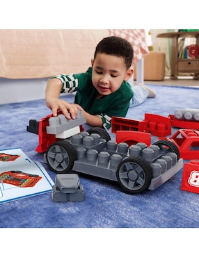 Juguete armable Mega Bloks Set de construcción Build & Go Race Car JKG35