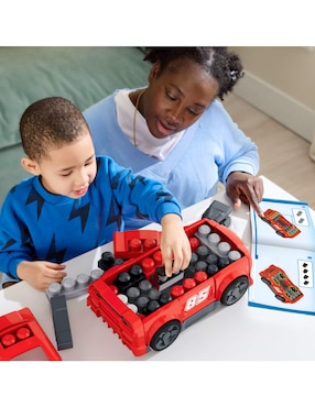 Juguete armable Mega Bloks Set de construcción Build & Go Race Car JKG35