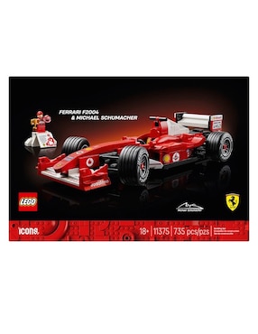 Lego Icons Ferrari F2004 y Michael Schumacher 11375