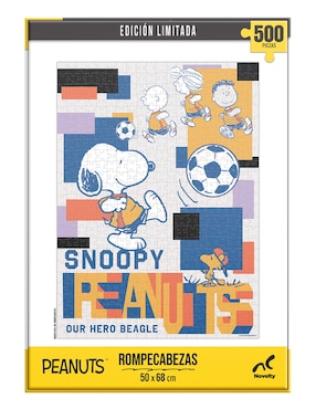 Rompecabezas peanuts fútbol edición limitada novelty 500 piezas