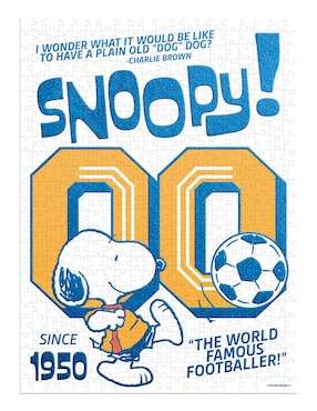Rompecabezas peanuts fútbol edición limitada novelty 500 piezas