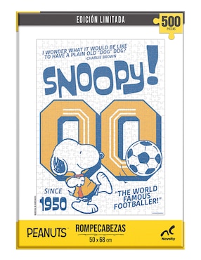 Rompecabezas peanuts fútbol edición limitada novelty 500 piezas