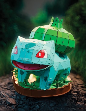 Rompecabezas 4d pokémon bulbasaur spinmaster 195 piezas