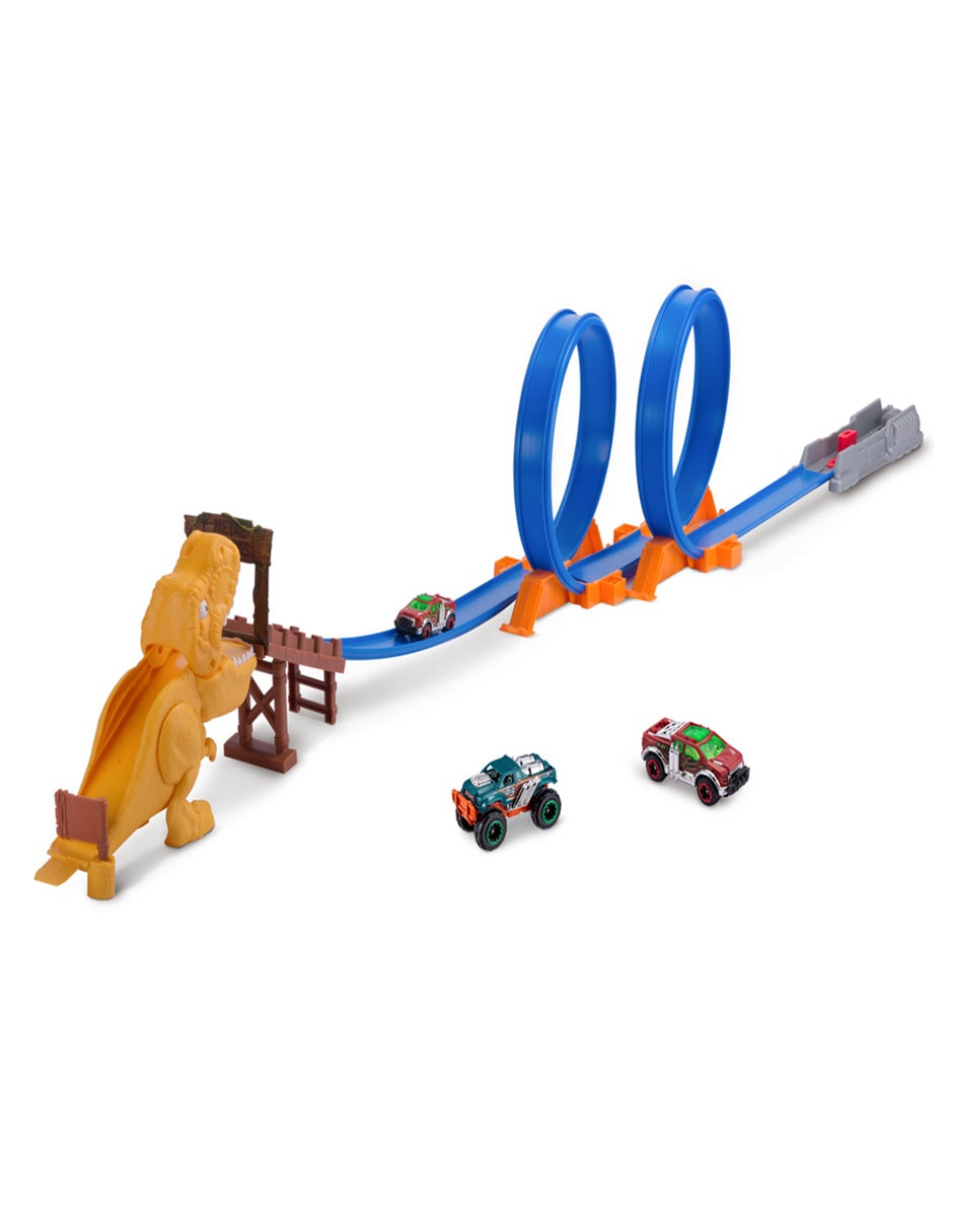 Set de pista Metal Machines T-Rex Attack Suburbia - Main Image