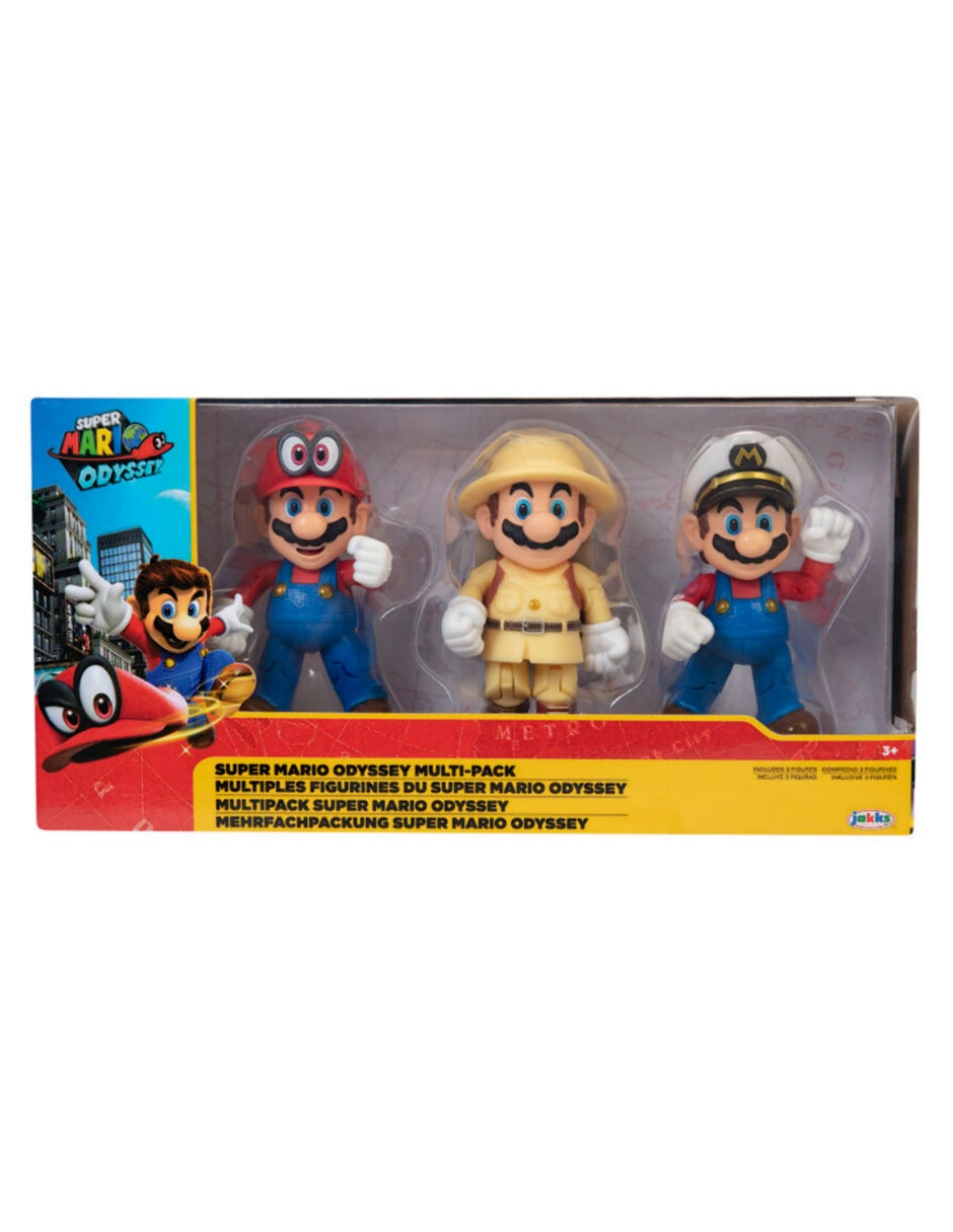 Set figuras Super Mario Odyssey Mario Bros collectors 3