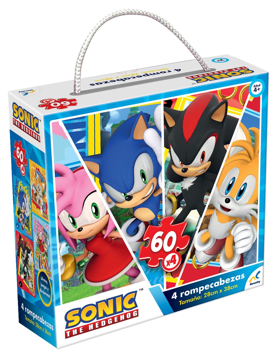 Set de rompecabezas Sonic The Hedgehog 4 en 1 2