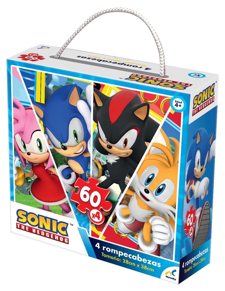Set de rompecabezas Sonic The Hedgehog 4 en 1 3