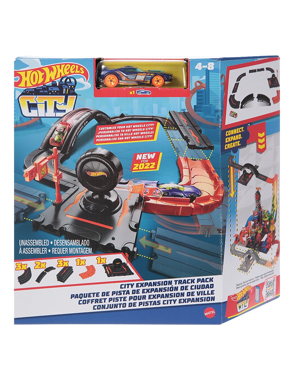 Hot wheels City Expansion Track Pack Set And Car Multicolor