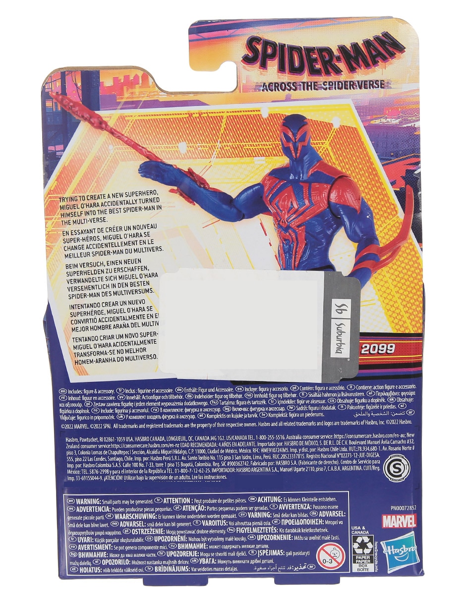 Figura de acción Spider-Man 2099 Marvel articulado Spider-Man: Across the  Spider-Verse