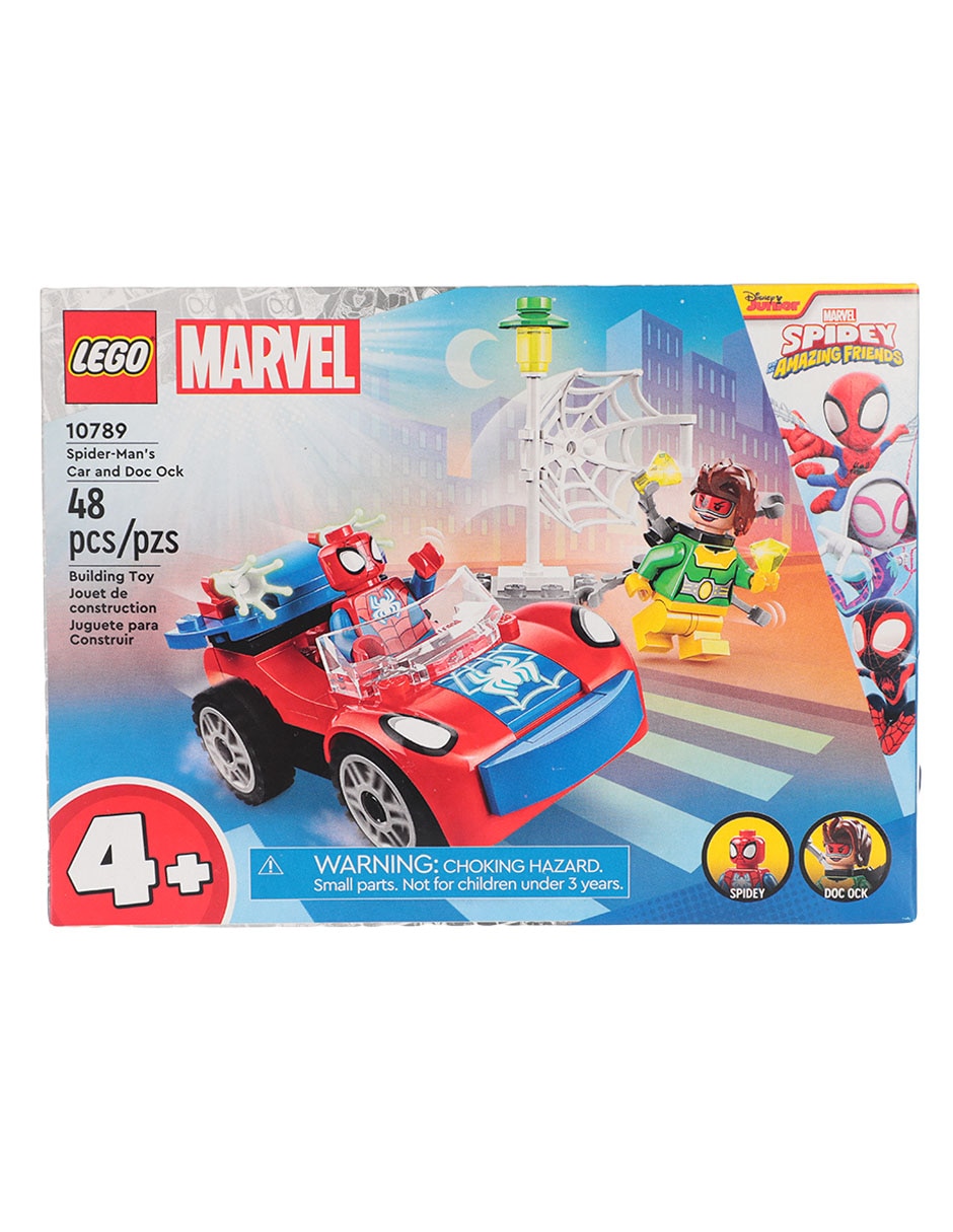 Set de construccion Lego Marvel Coche de Spider Man y Doc Ock de Spidey and his Amazing Friends con 48 piezas Suburbia