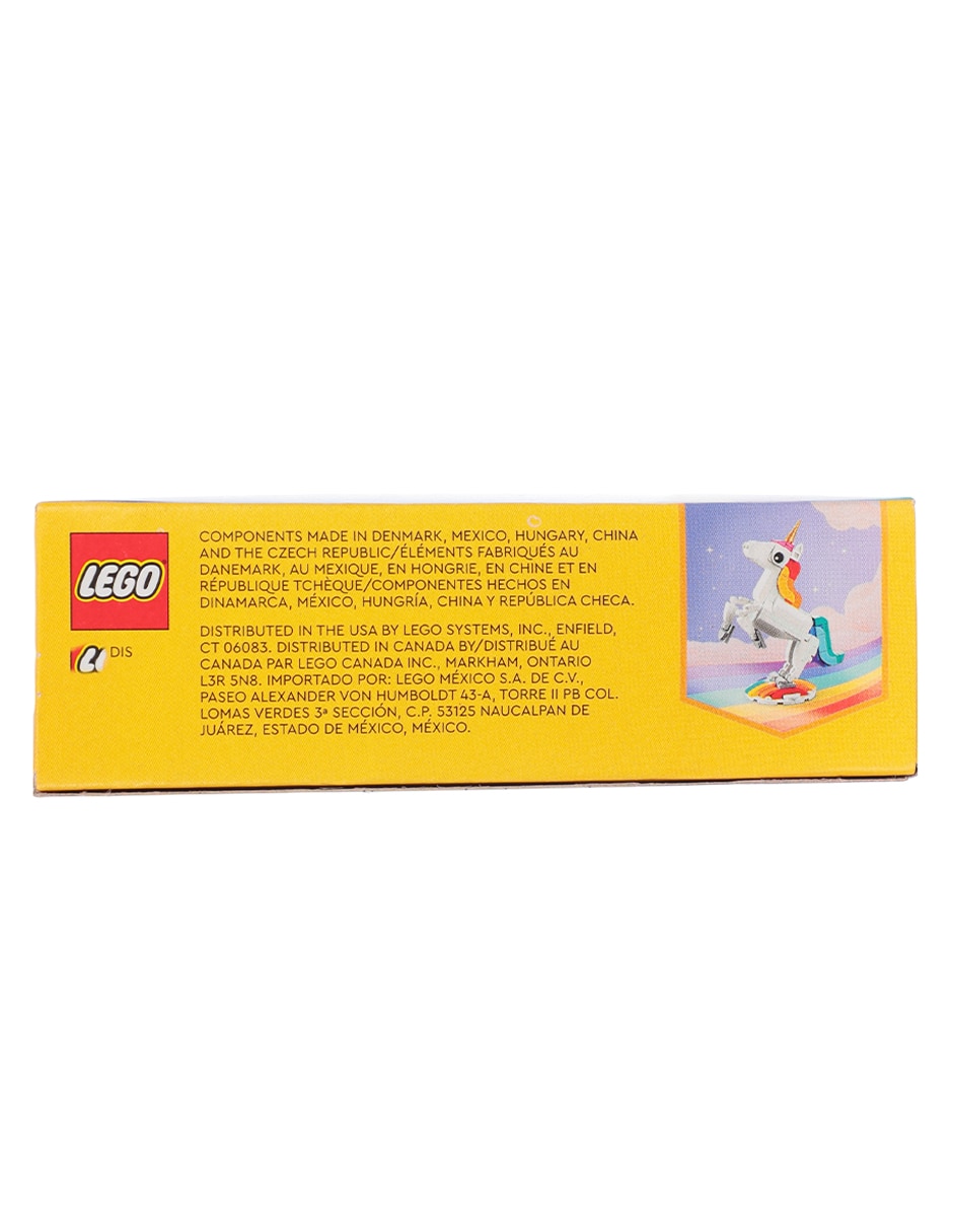 Figura armable 3 en 1 Creator Unicorno Mágico con 145 piezas 3