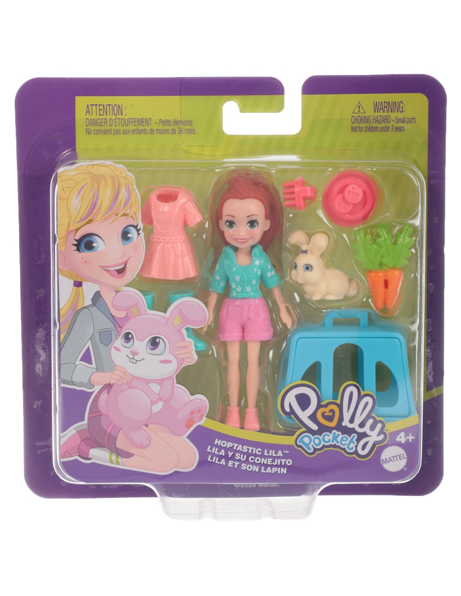 Muñeca Mattel Polly Pocket Lila y su Conejito