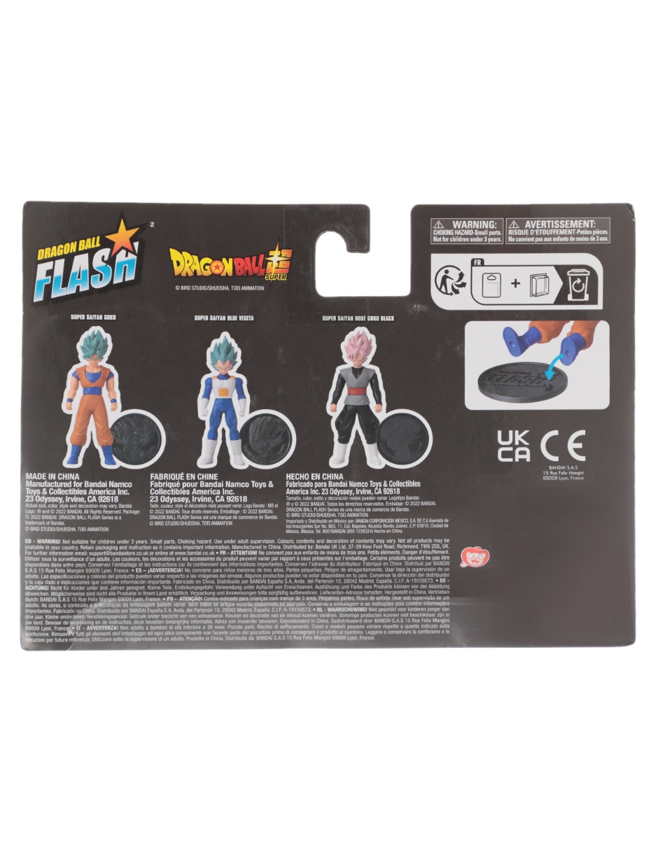Figura de acción Super Saiyan Blue Vegeta, Super Saiyan Blue Goku, Super Saiyan Rosé Goku Black articulada 4
