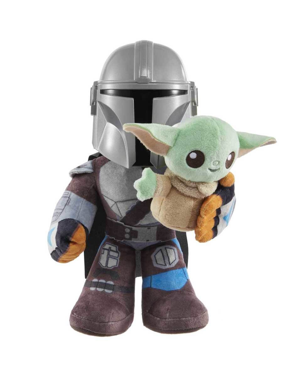 Peluche de Din Djarin y Grogu Star Wars The Mandalorian