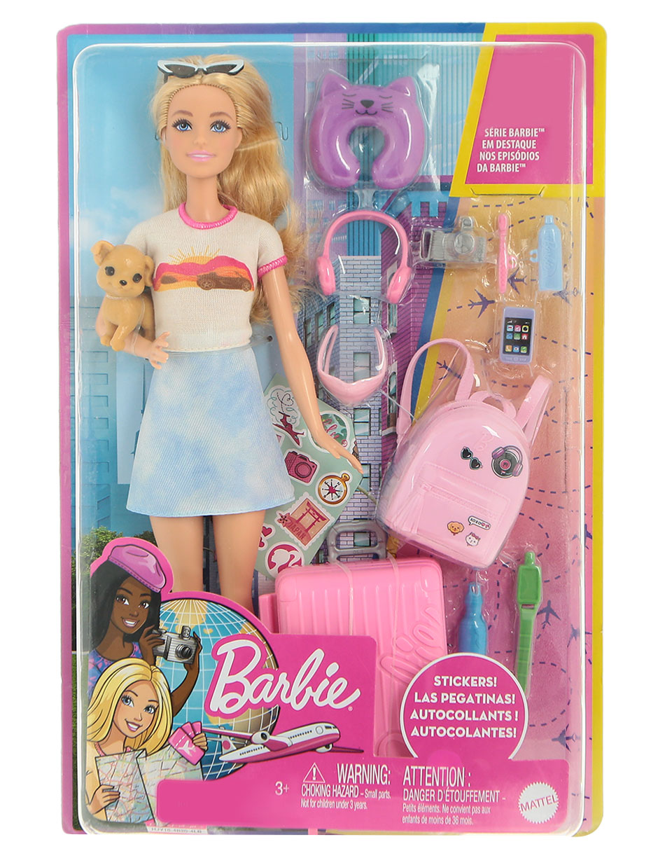 Botella Barbie con pegatinas