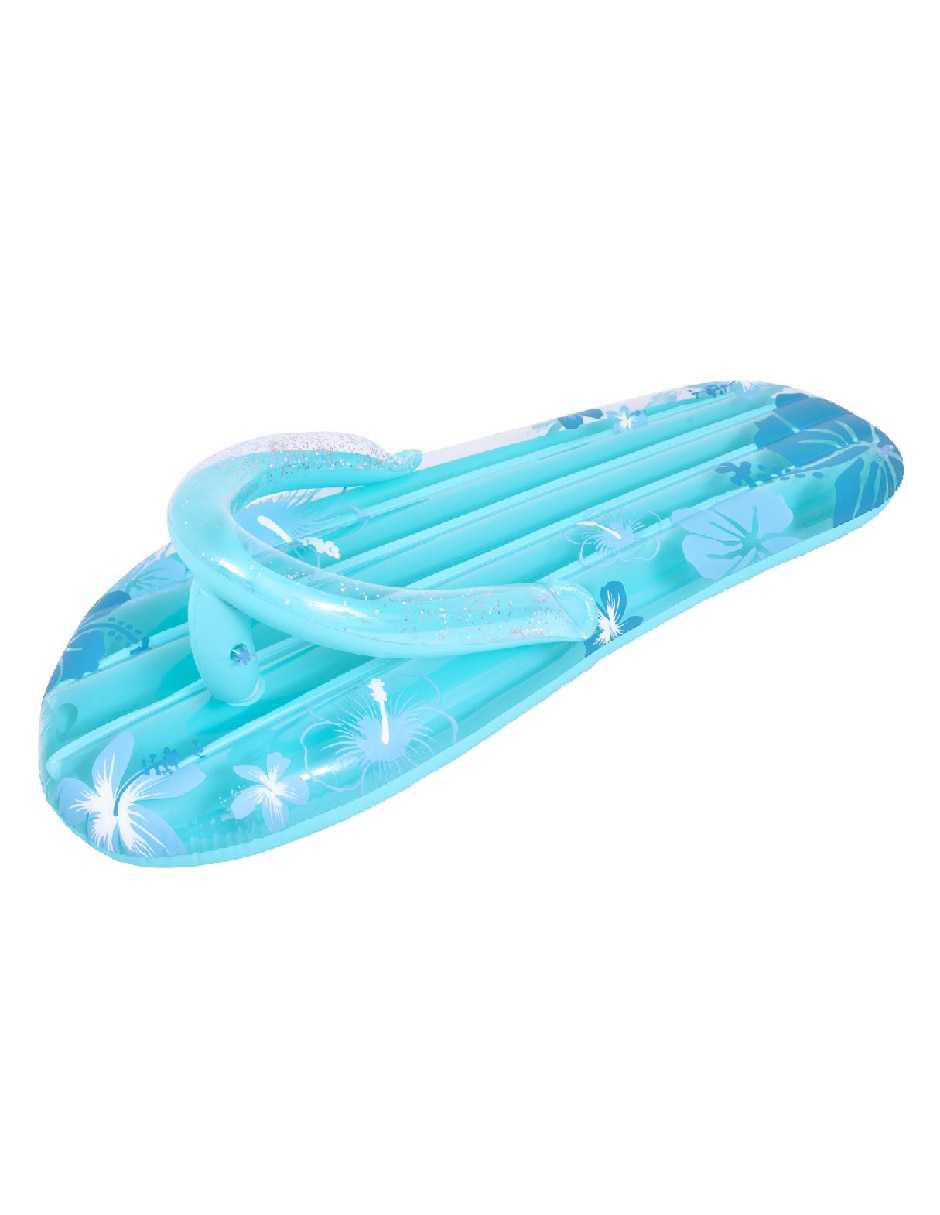 Inflable acuático forma de sandalia