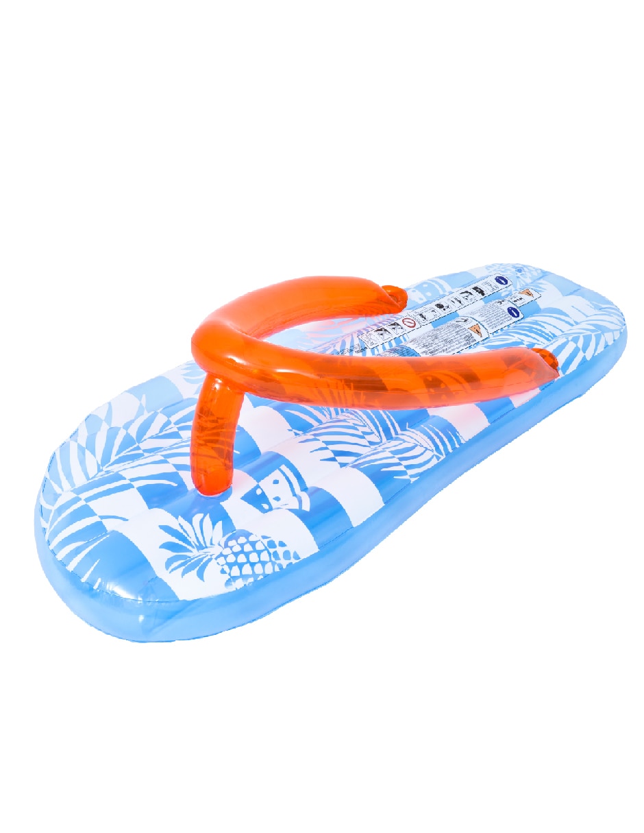 Inflable acuático forma de sandalia