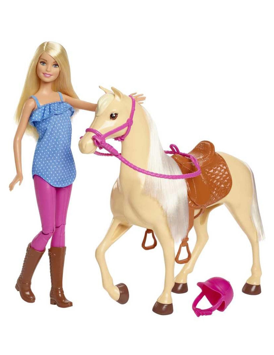 Muñeca Barbie con caballo