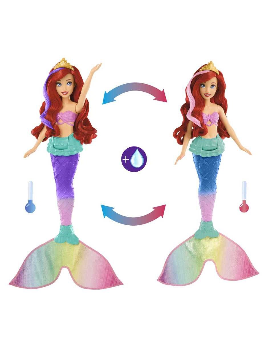 Fashion doll Princesas Ariel Diversión Nadando 3