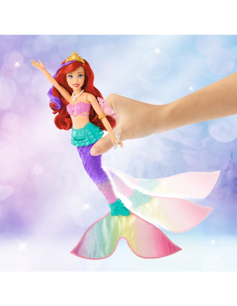Fashion doll Princesas Ariel Diversión Nadando 4