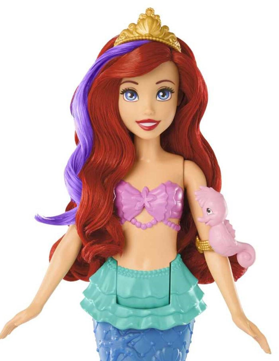 Fashion doll Princesas Ariel Diversión Nadando 5