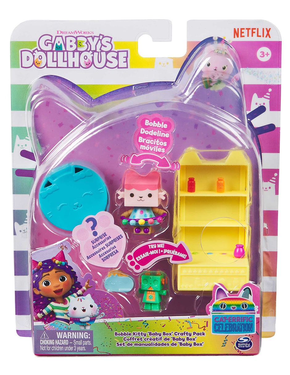 Muñeca miniatura Gabby's Dollhouse Cat-errific celebration 2