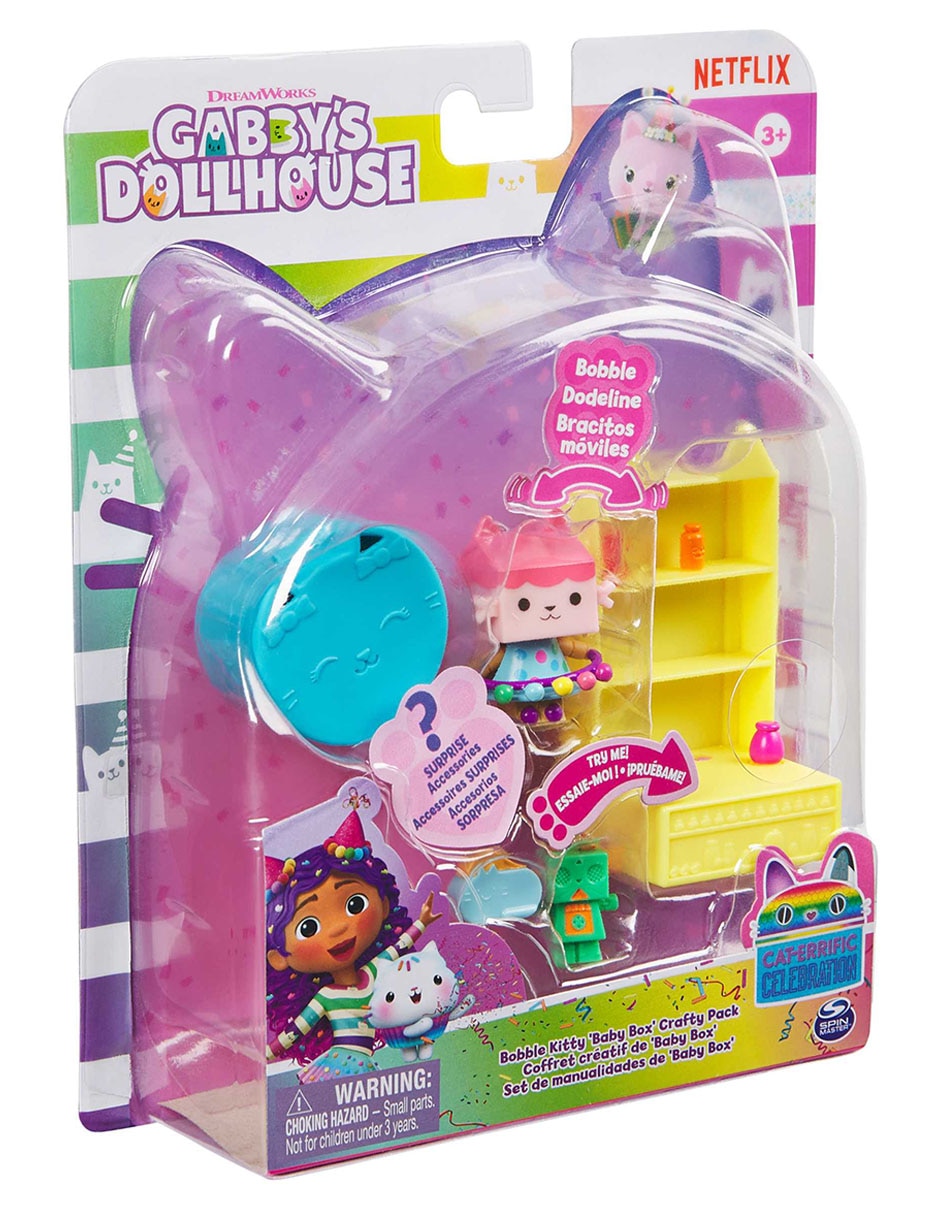 Muñeca miniatura Gabby's Dollhouse Cat-errific celebration 3