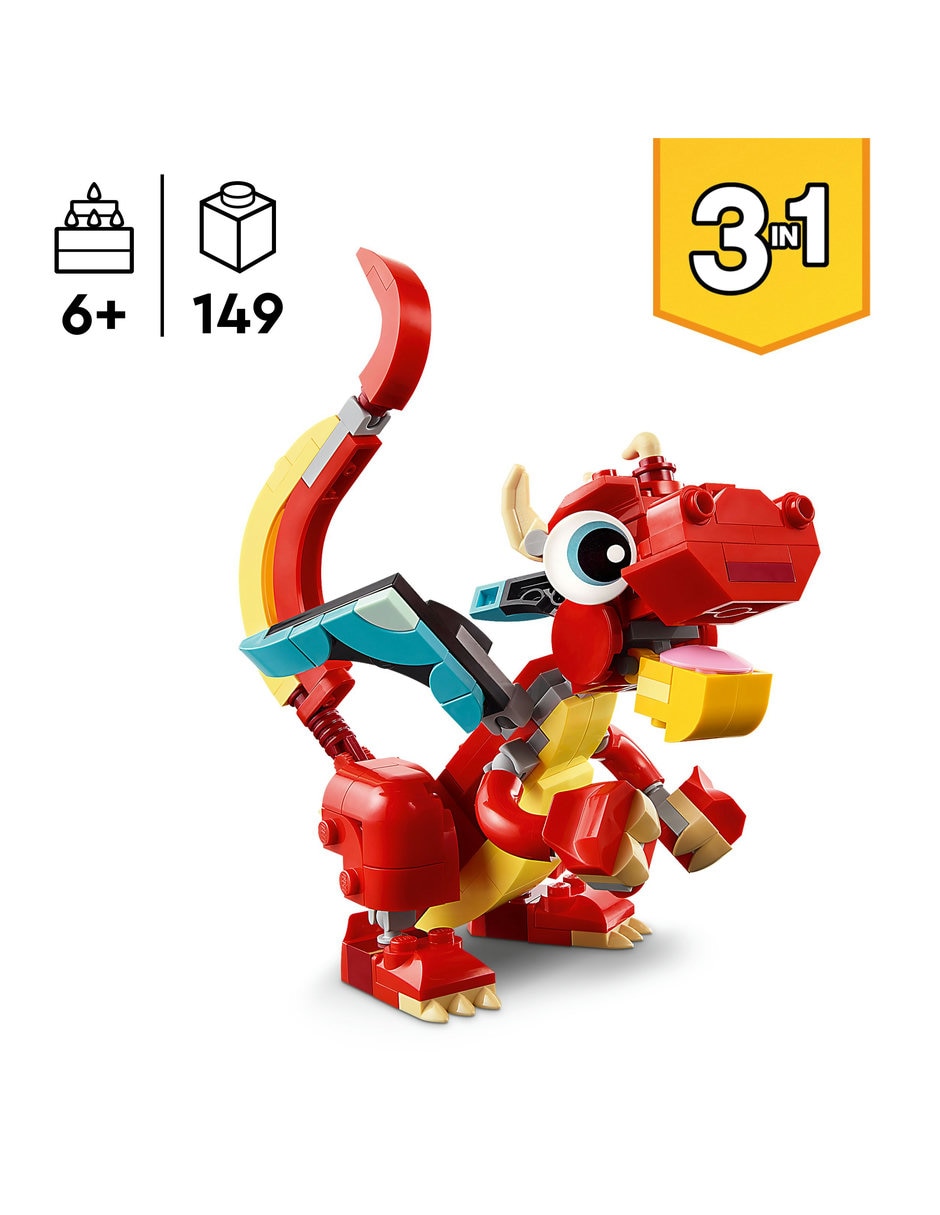 Creator Dragón Rojo 31145 7