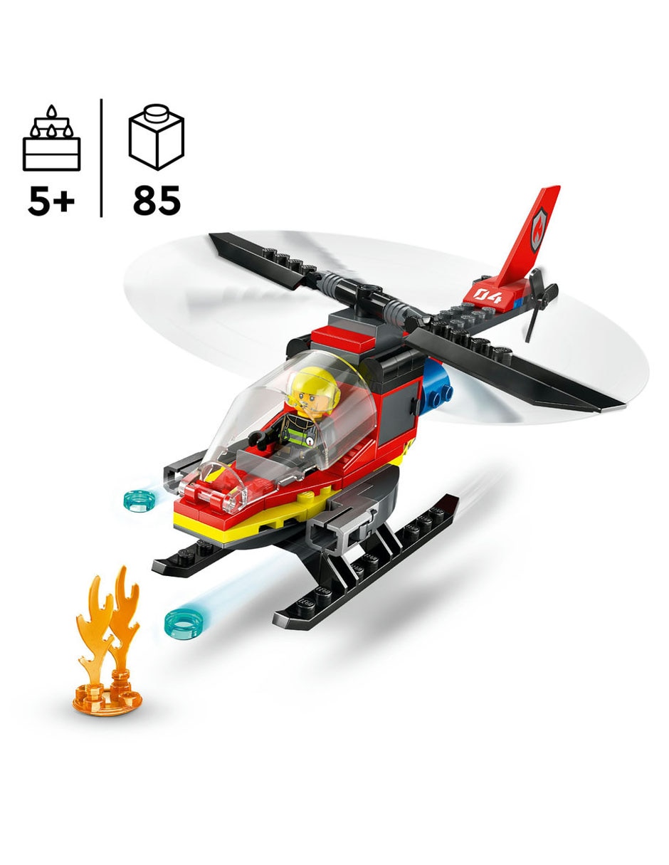 City Helicóptero de rescate de bomberos 60411 7