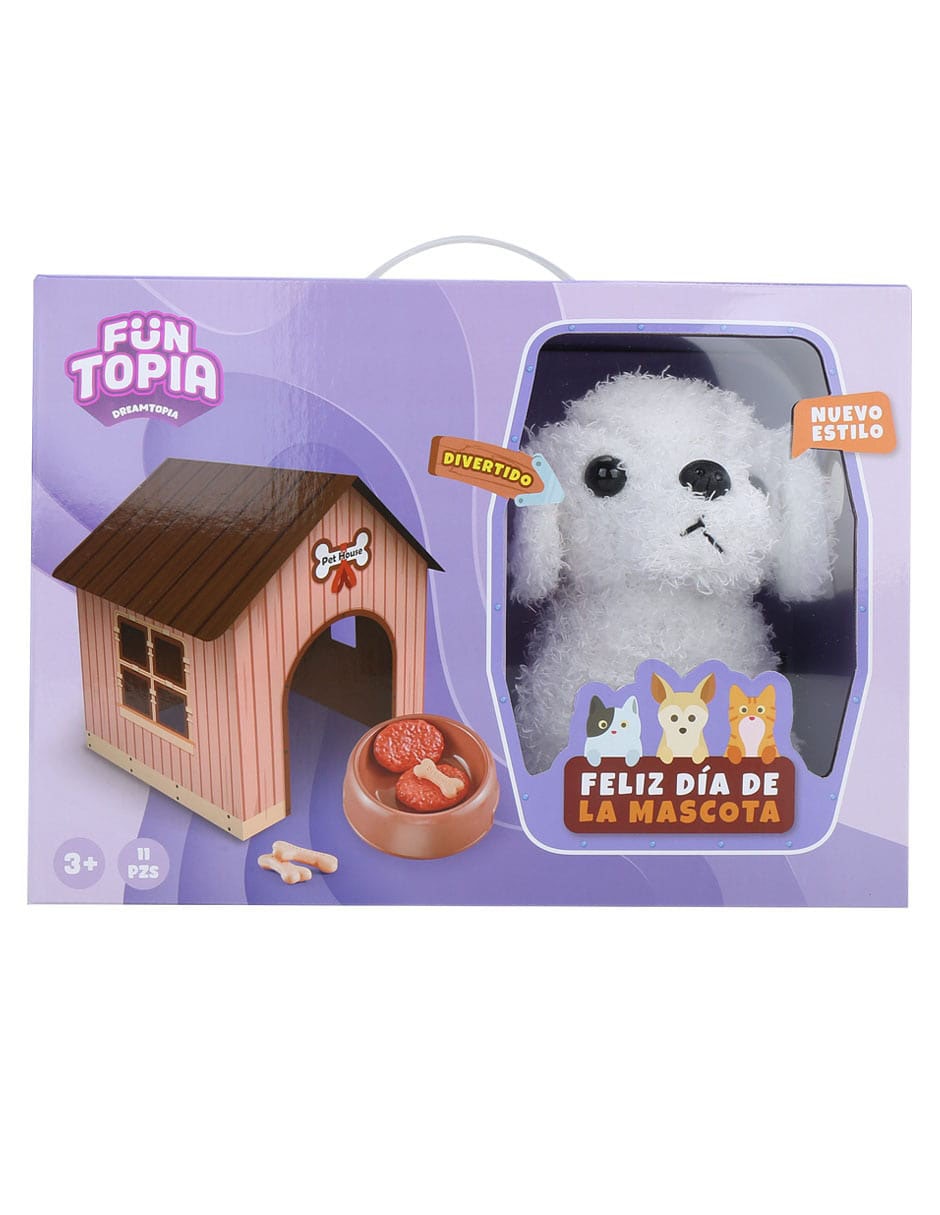 Peluche de Perro Funtopia de 19 cm Suburbia