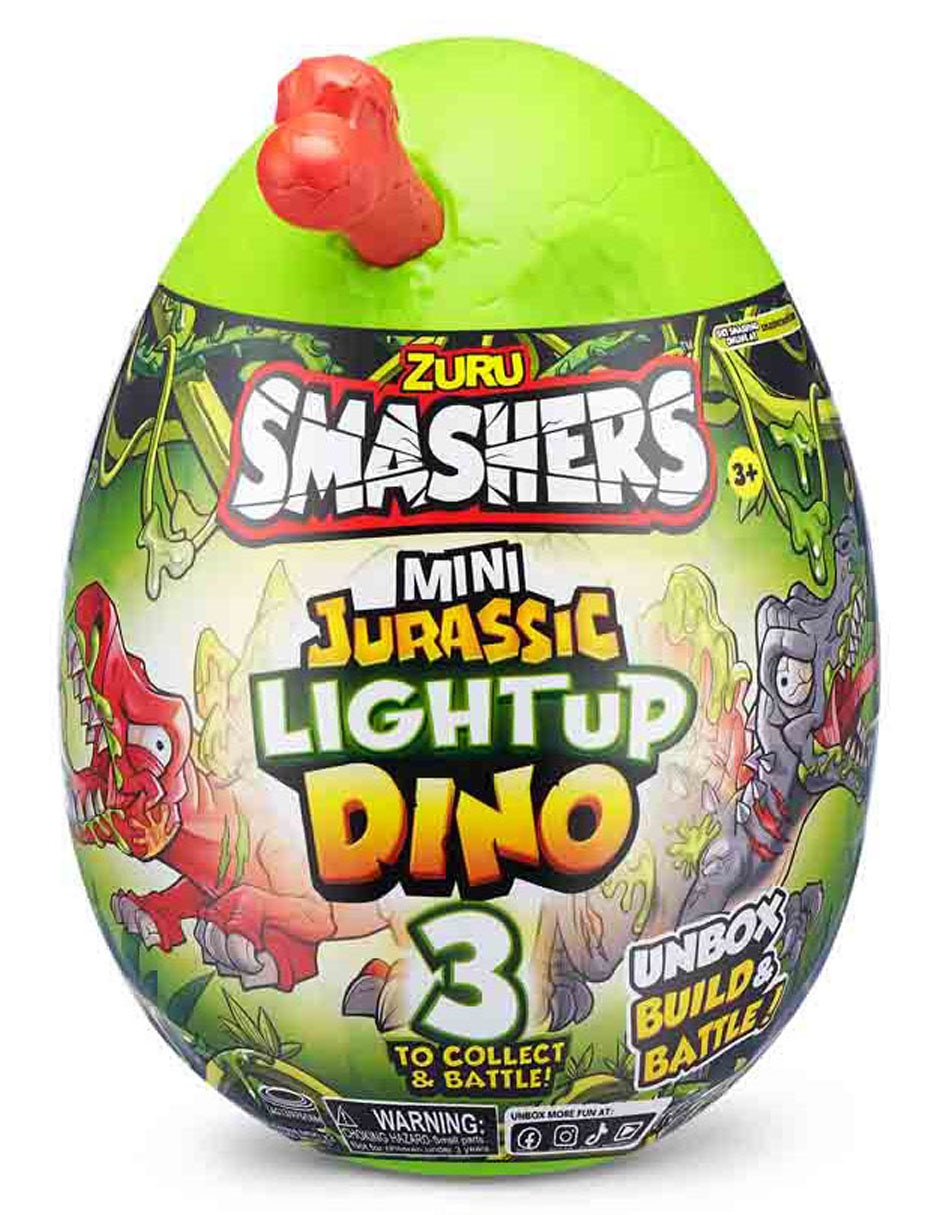 Figura sorpresa ZURU Mini Jurassic Lightup Dino Smashers Suburbia