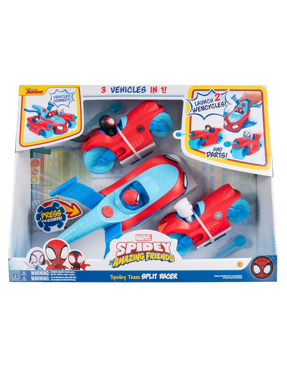Set de vehículos Marvel Spidey Team Split Racer Spidey and his