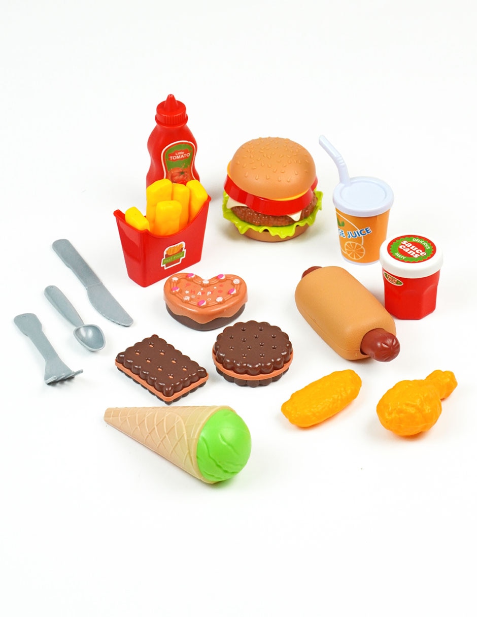 Comida de juguete juego de rol para niños 2