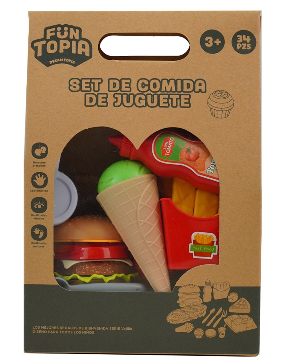 Comida de juguete juego de rol para niños 5
