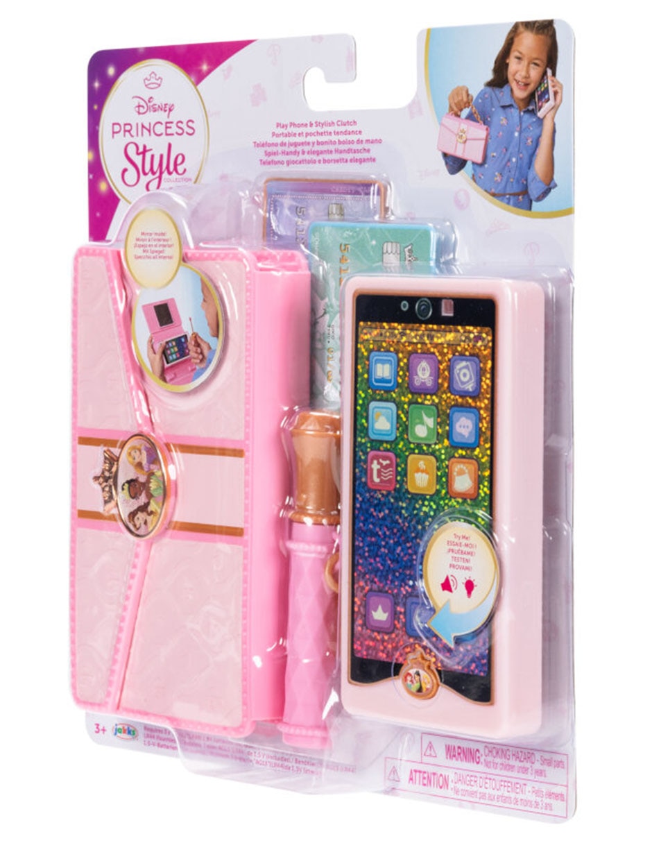 Teléfono de juguete y bonito bolso de mano juego de rol para niños 3