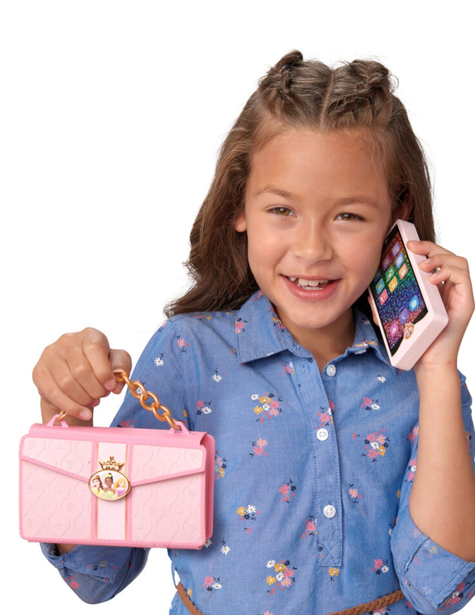Teléfono de juguete y bonito bolso de mano juego de rol para niños 9
