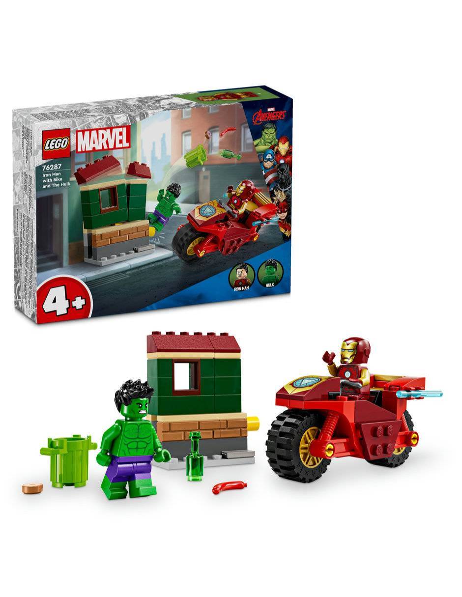Marvel Iron Man con Moto y Hulk Super Heroes 17