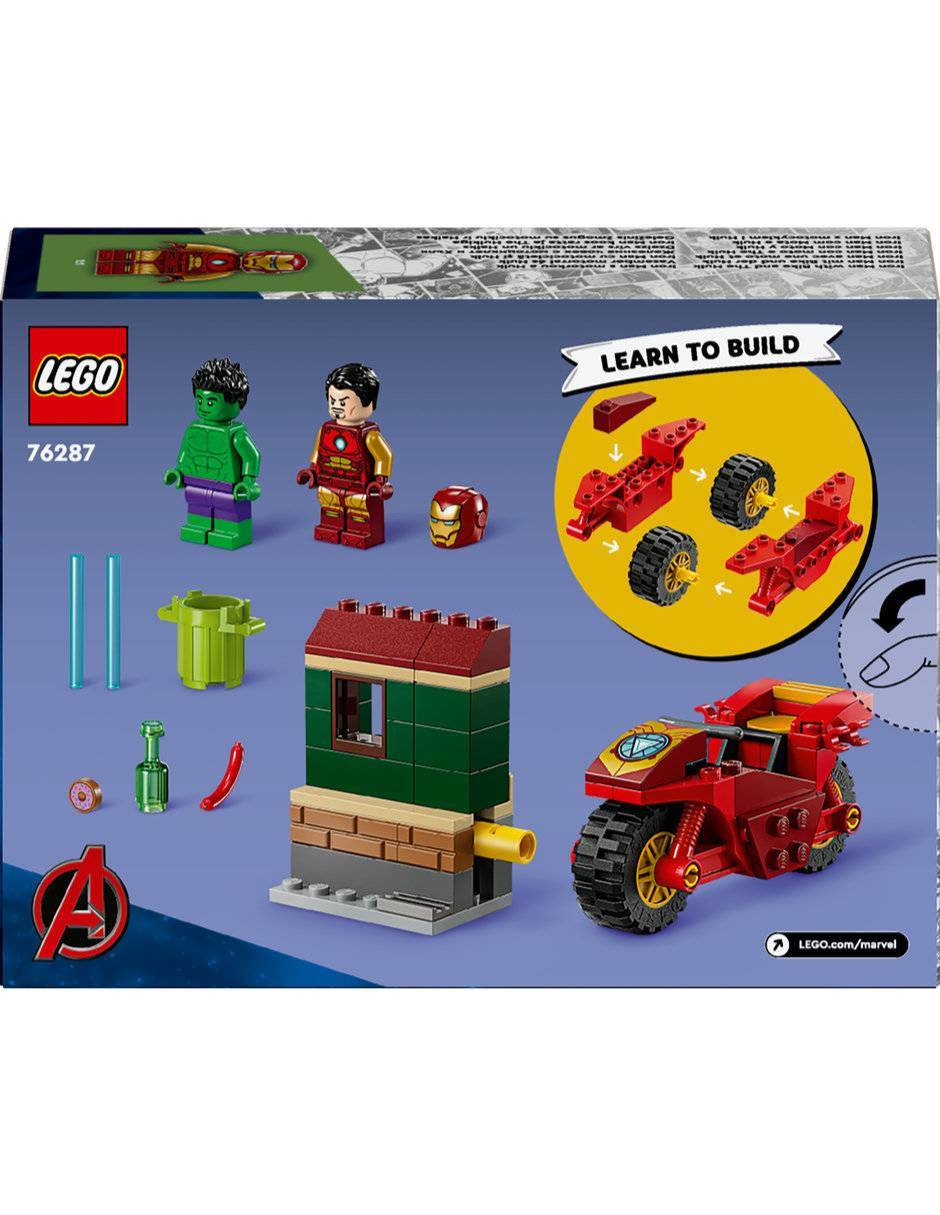 Marvel Iron Man con Moto y Hulk Super Heroes 19