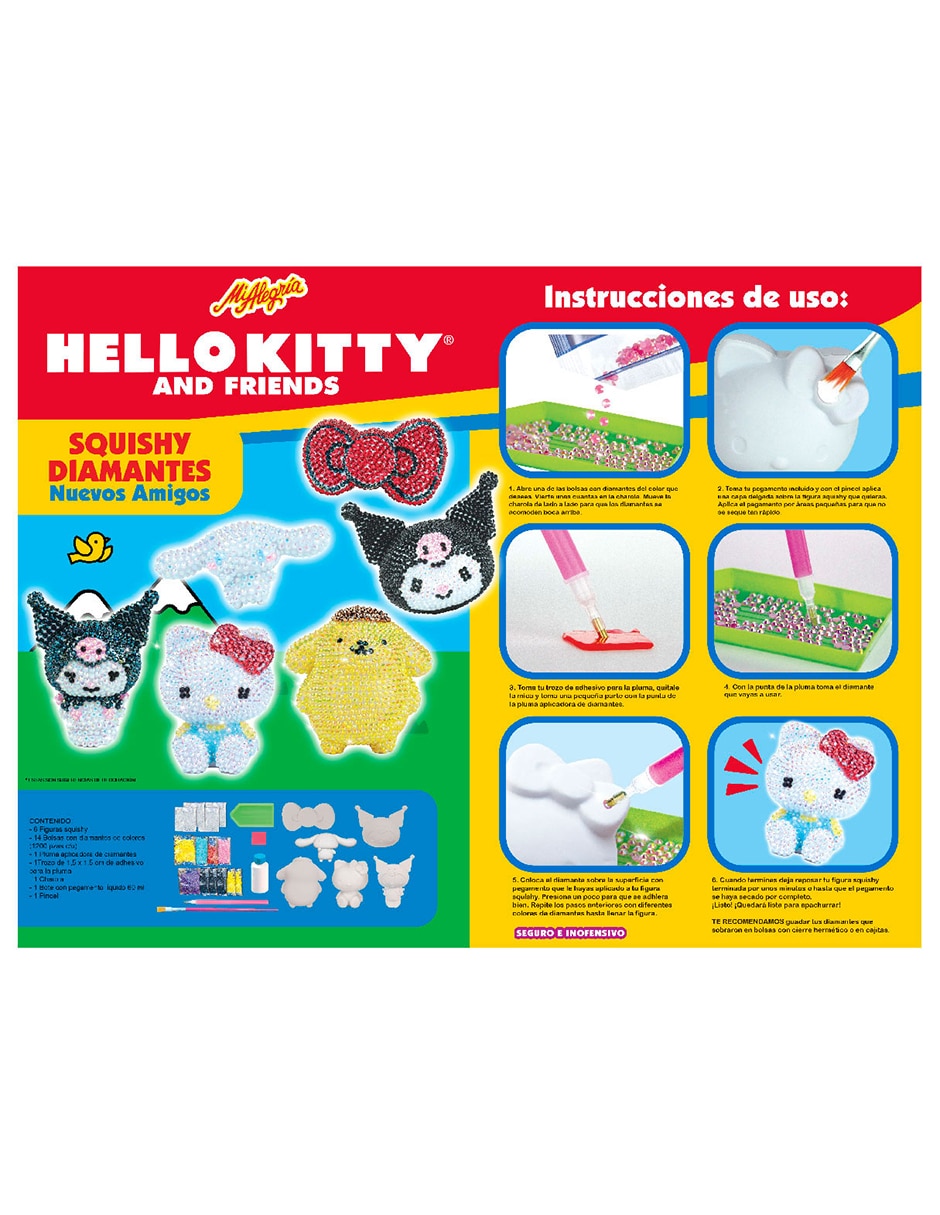 Squishies Hello Kitty and Friends Squishy Diamantes Nuevos Amigos Mi Alegría 4