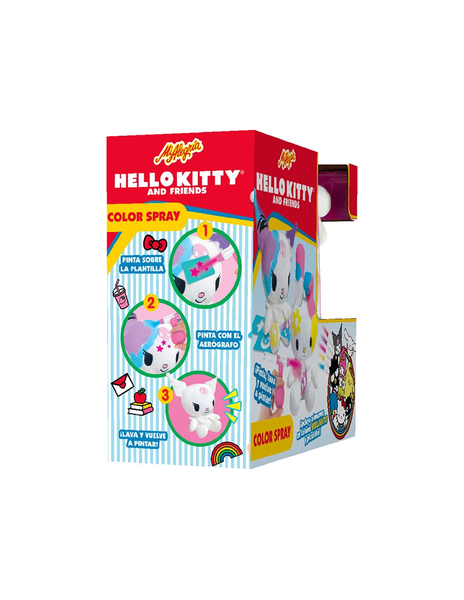 Peluche pintable Hello Kitty and Friends color spray Mi Alegría 3