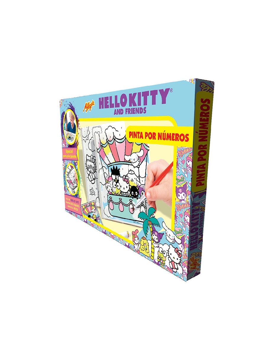 Lienzo Hello Kitty Pinta por Números Mi Alegría 3