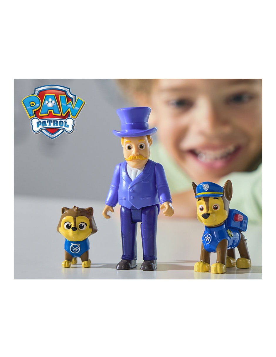 Set figuras articulada Paw Patrol Chase y Humdinger 3