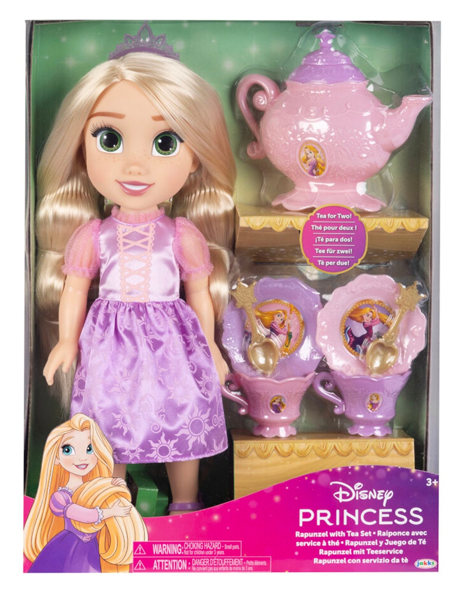 Muñeca Princess Rapunzel y juego de té Muñeca Princess Rapunzel y juego de té
